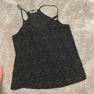 Womens black and white tank